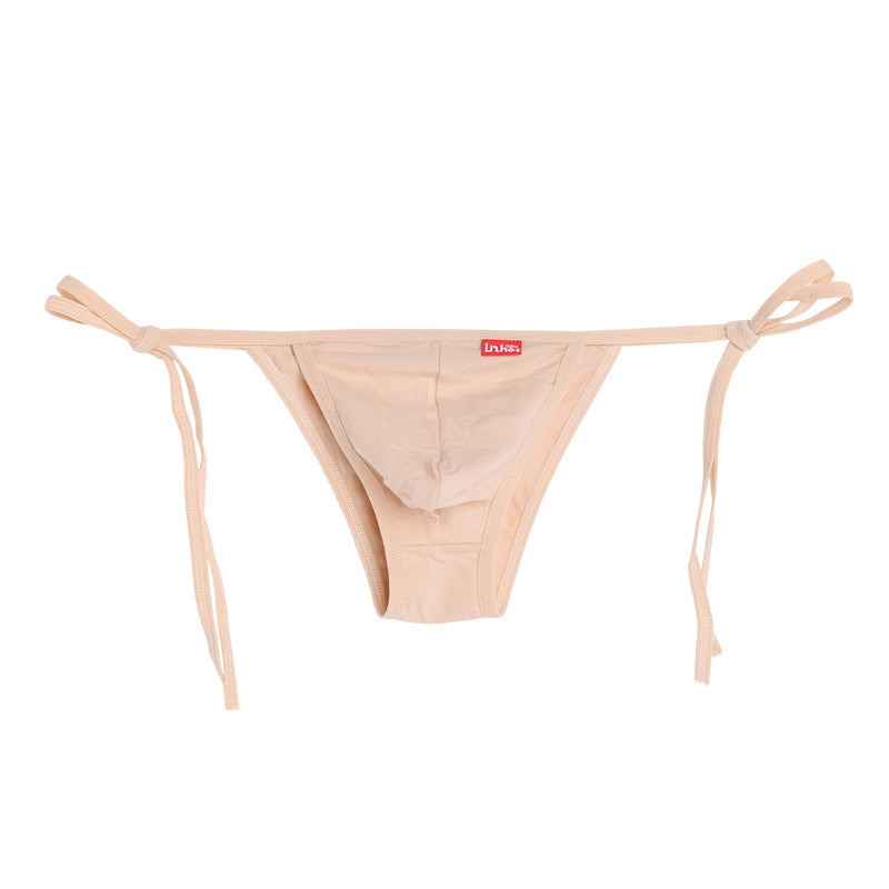 Sports Inspired Bulging Bag Thin Strap Sexy Cotton Underwear