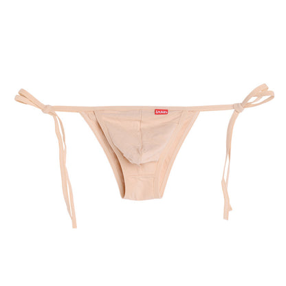 Sports Inspired Bulging Bag Thin Strap Sexy Cotton Underwear