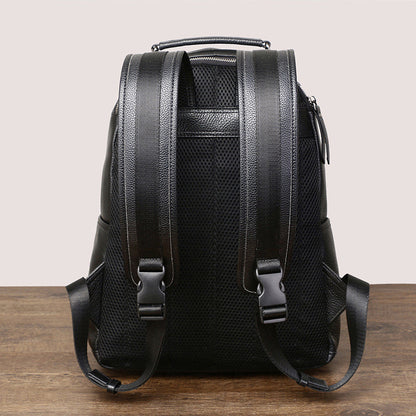 Mochila de cuero para viajes informales