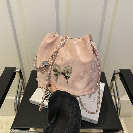 Butterfly Crossbody Bucket Bag