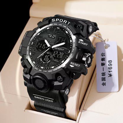 Reloj de Comercio Exterior, Tecnología Negra, Estudiante de Secundaria, Moderno, Deportivo, Luminoso, para Niños, Reloj Electrónico Transfronterizo