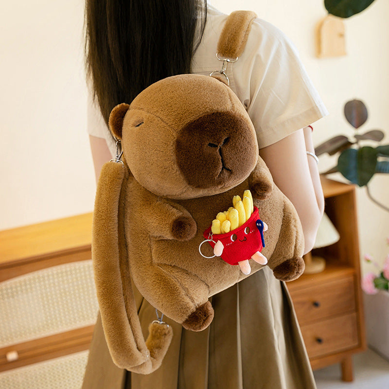 Capybara Rucksack Plüschtier Kreativer Rucksack
