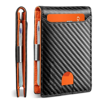 Cartera ultrafina de dos pliegues para hombre