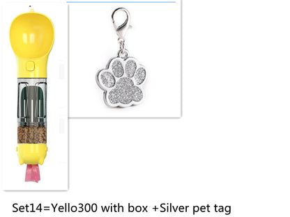 Vaso de agua multifuncional para mascotas Para llevar con el perro