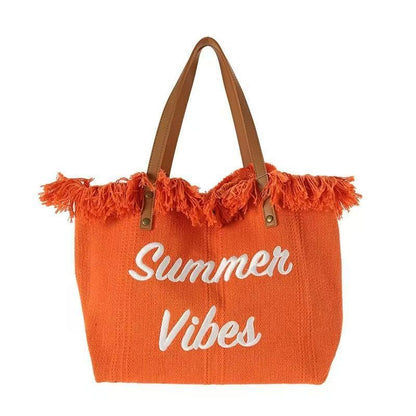 Bolso de playa con degradado de color