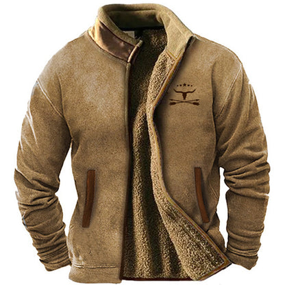 Abrigo acolchado de polar de algodón para hombre