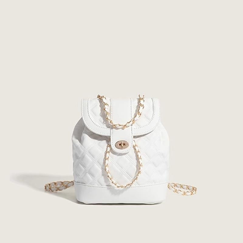 Rhombus Chain Rucksack Student Schulter Handtasche