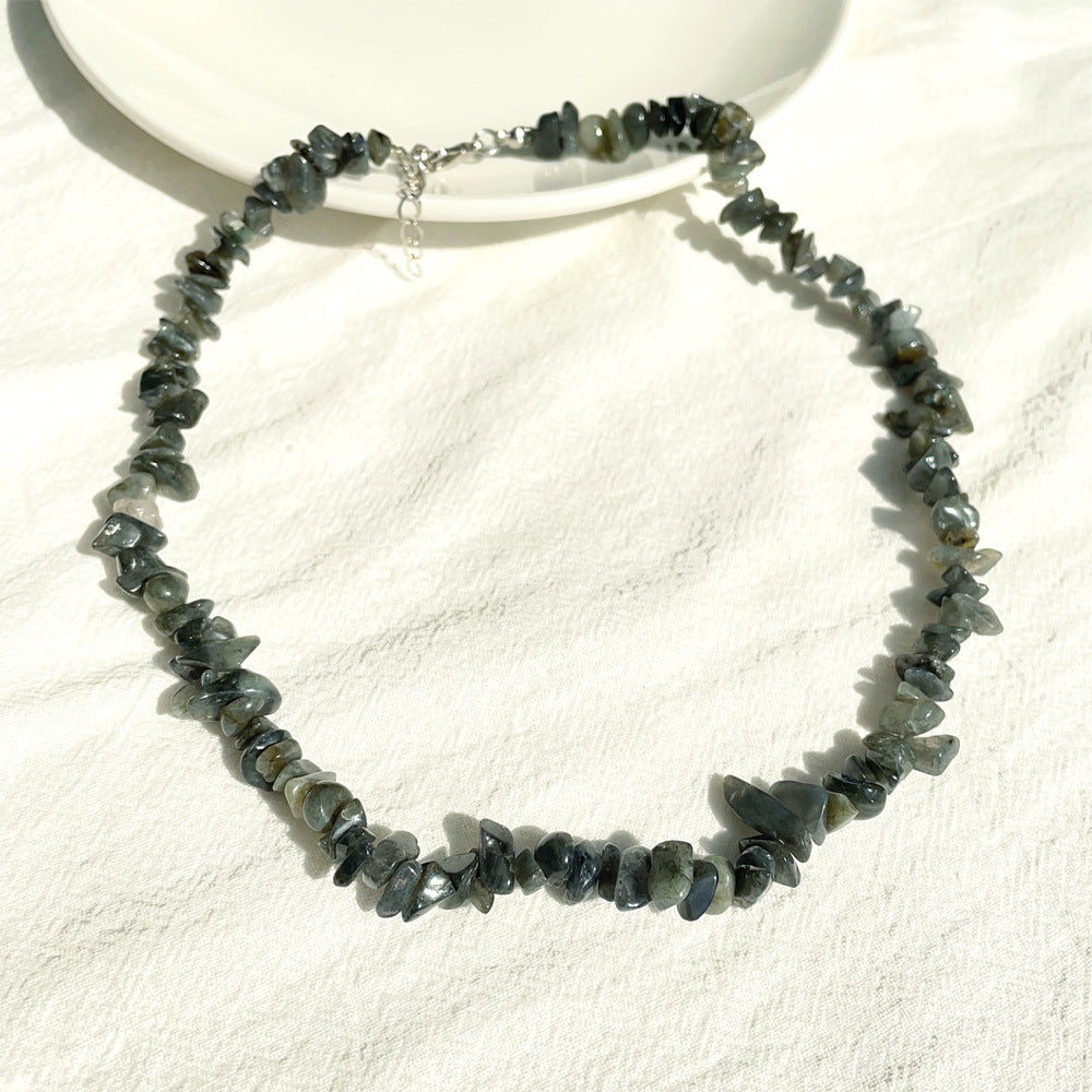 Vacation Style Color Crystal Necklace For Women