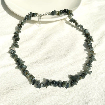 Collar de cristal de colores estilo vacaciones para mujer