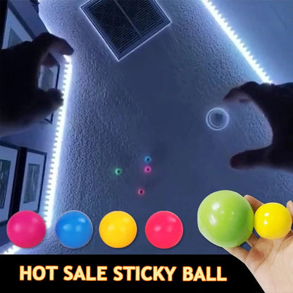 Bolas adhesivas luminosas para pared, juegos de fiesta en casa, juguetes novedosos que brillan en la oscuridad, juguete de descompresión para apretar.