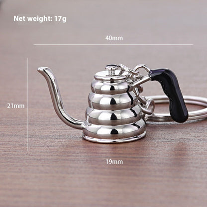 3D Kaffee Schlüsselanhänger Metall Autoschlüssel Anhänger