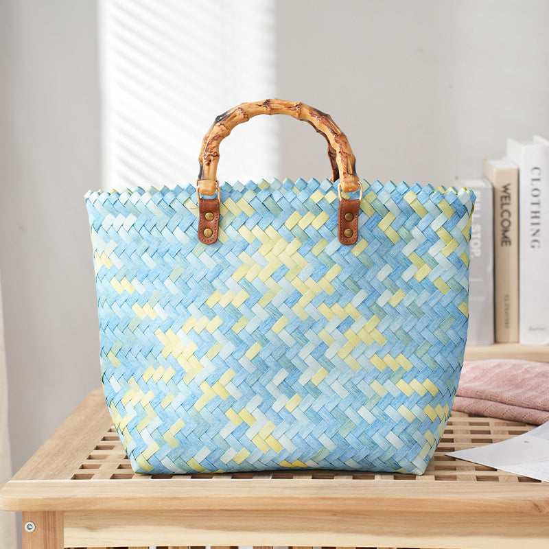 Women's Straw Bag Portable Large Capacity Tote Bag