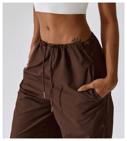 Pantalones deportivos de verano de cintura alta y secado rápido para mujer