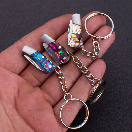 Split Quick Knife Folding Pocket Your Keychain