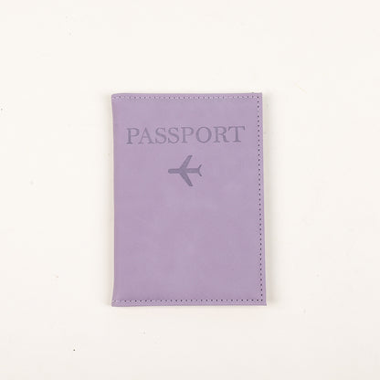 Funda protectora de cuero para pasaporte con gran capacidad