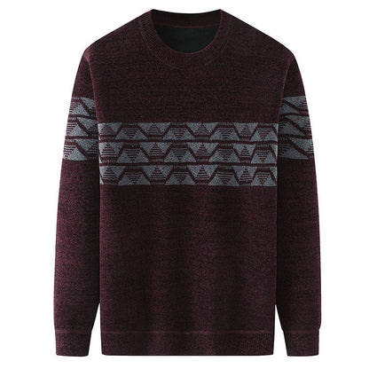 Men's Round Neck Padded Wool Warm Bottoming Shirt