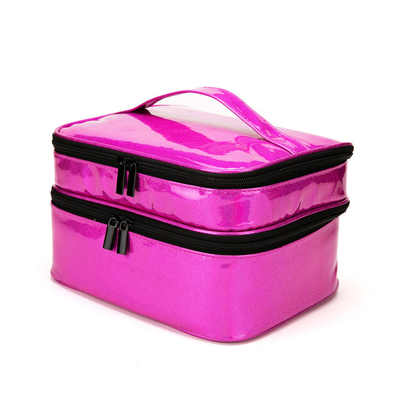 Portable Double-layer 30-cell Lined Portable Storage Bag