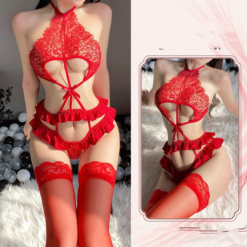 Mono seductor de encaje para mujer