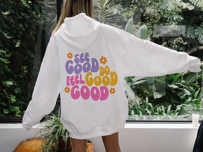 Sudadera con capucha de algodón informal para mujer de moda