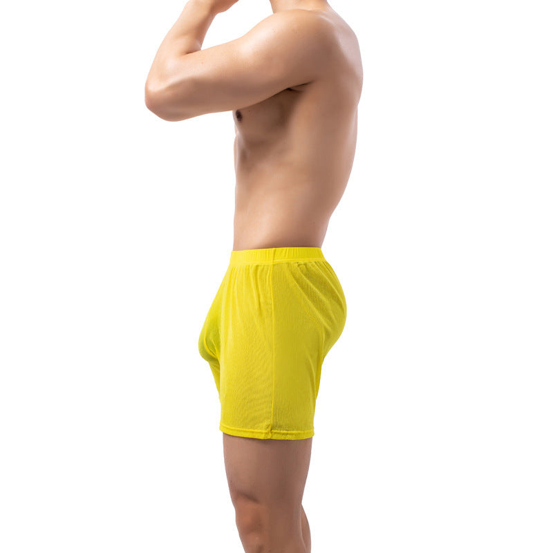 New Men's Leggings Solid Color Fully Transparent Underwear