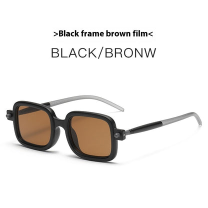 Retro Künstlerische Quadratische Sonnenbrille Damen