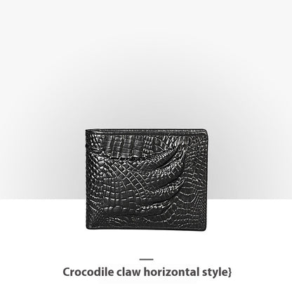 Personalisierte Retro-Handgemachte geprägte Lederbrieftasche für Männer