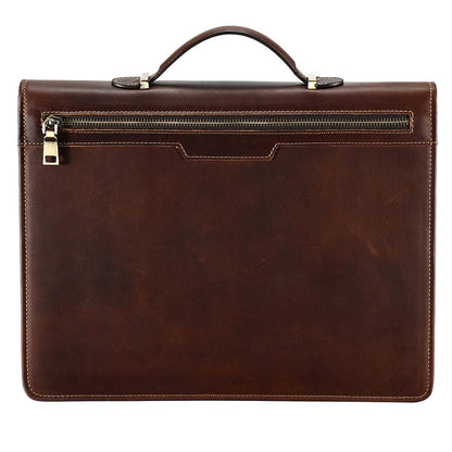 Crazy Horse Leder 13,3 Zoll Laptop Tasche Vintage Männer Aktentasche