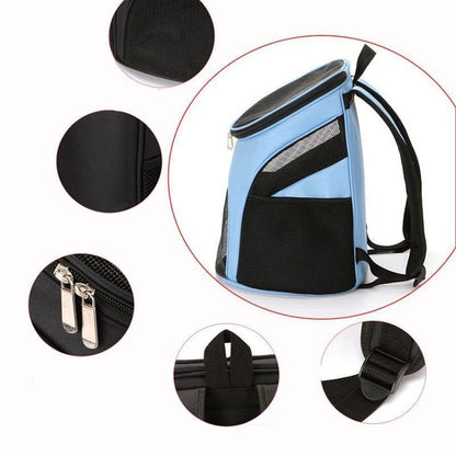 Mochila transpirable para transportar cachorros, portátil, para perros pequeños, chihuahua, schnauzer, pug, suministros para mascotas al aire libre