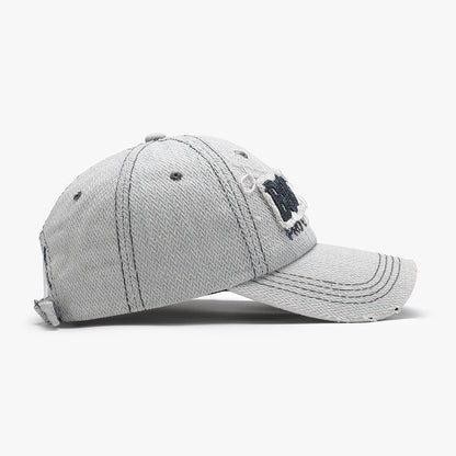 Gorra de hombre con visera suave y bordado tridimensional para exteriores