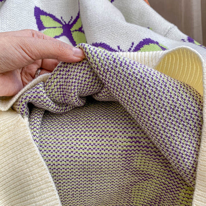Suéter de cuello redondo de diseño de otoño e invierno para mujer, prendas de punto