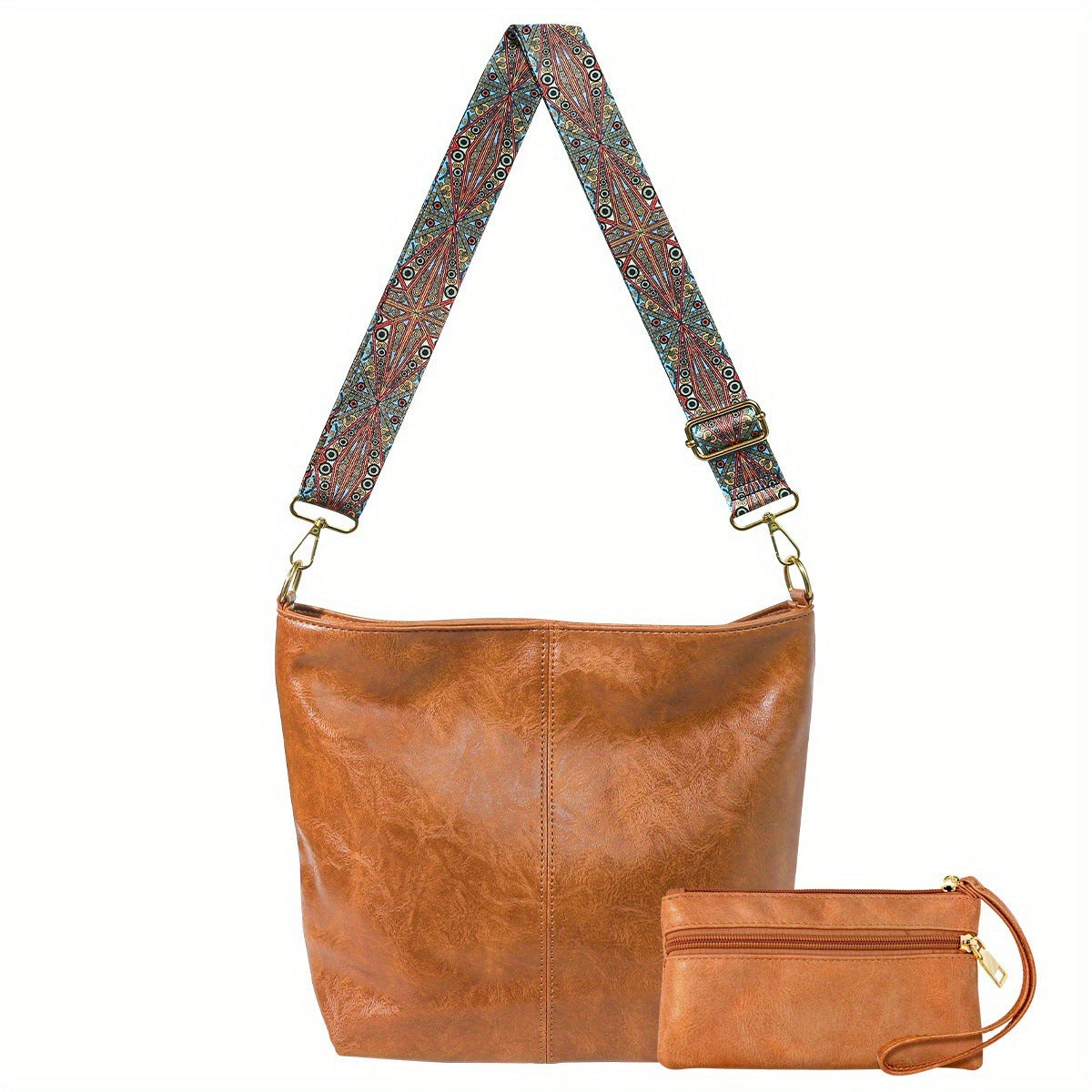 Retro Broadband Shoulder Messenger Bag