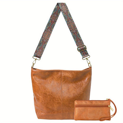Bolso bandolera retro de banda ancha