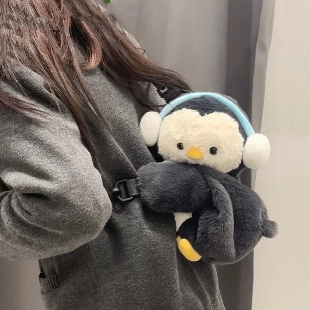 Good-looking Little Penguin Lamb Lying Bag Cute Plush Bag Shoulder Partysu Backpack