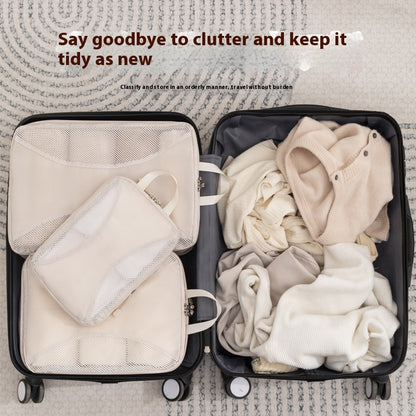 Juego de almacenamiento comprimido para viajes, carpetas organizadoras de equipaje, bolsa de almacenamiento de gran capacidad para viajes de negocios