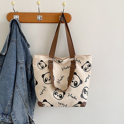 Süße Panda-Canvas-Tasche