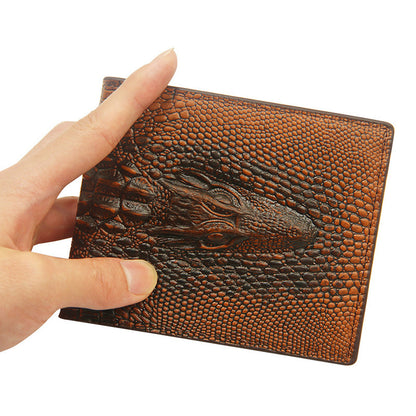 Cartera corta para hombre con estampado de personalidad de moda