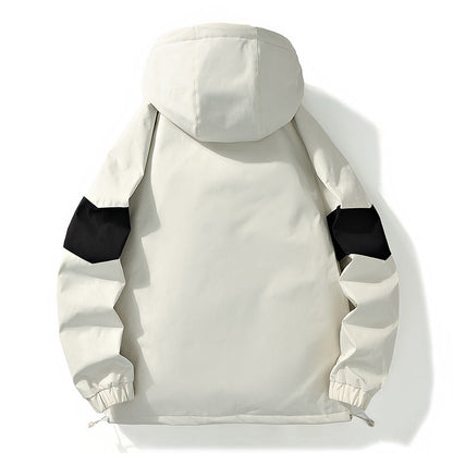 Chaqueta polar con capucha, gruesa, de marca moderna, cálida, para exteriores, para montaña, para hombre