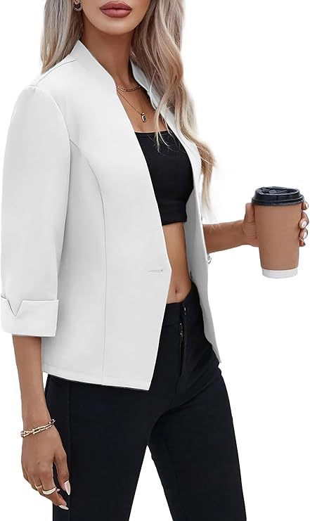 Light And Thin Fully Lined Slim Fit Stand Collar Casual Small Suit Jacket