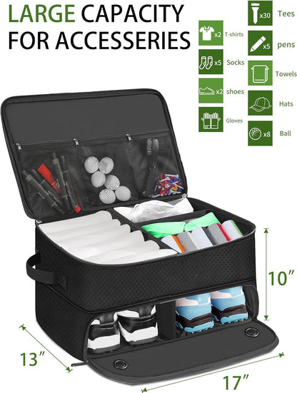 Caja de almacenamiento para baúl de golf, impermeable, para coche