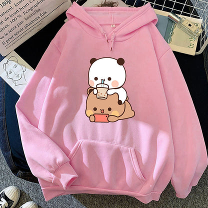 Bubu und Dudu Hoodies für Frauen Ästhetische Grafik Spaß Kawaii