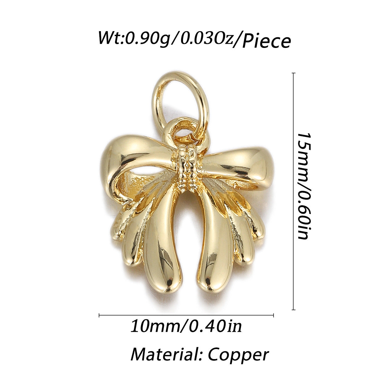 Drop Oil Bow Sunflower Pendant Diy Bracelet Necklace