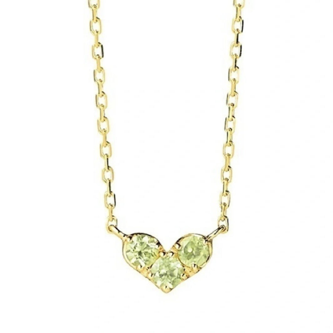 Collar con piedras de nacimiento de amor de enero a diciembre (Nicho)