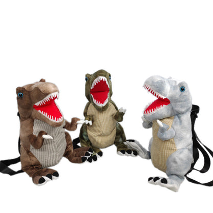 Mochila de simulación de dinosaurio de peluche de estilo japonés