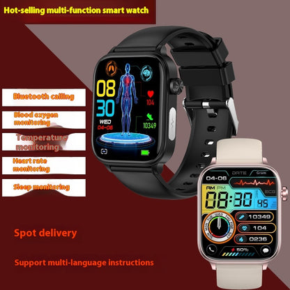 Neu ET570 Smart Uhr Bluetooth Anruf EKG EKG Funktion Nicht-invasive Blut Glucose Echt Blut Sauerstoff Armband