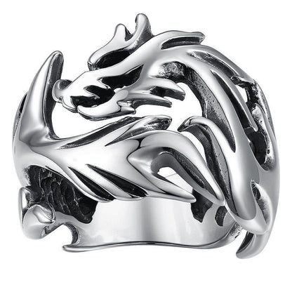 Ring mit leuchtendem Drachenmuster im chinesischen Stil