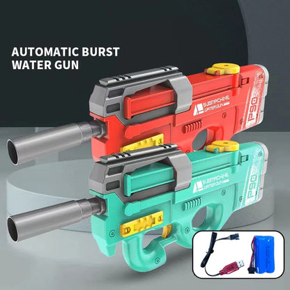 Pistola de agua eléctrica automática de alta presión para niños, juguete de playa para exteriores, verano, fiesta en la piscina