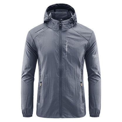 Chaqueta con capucha y protección solar para hombre, para exteriores, de verano