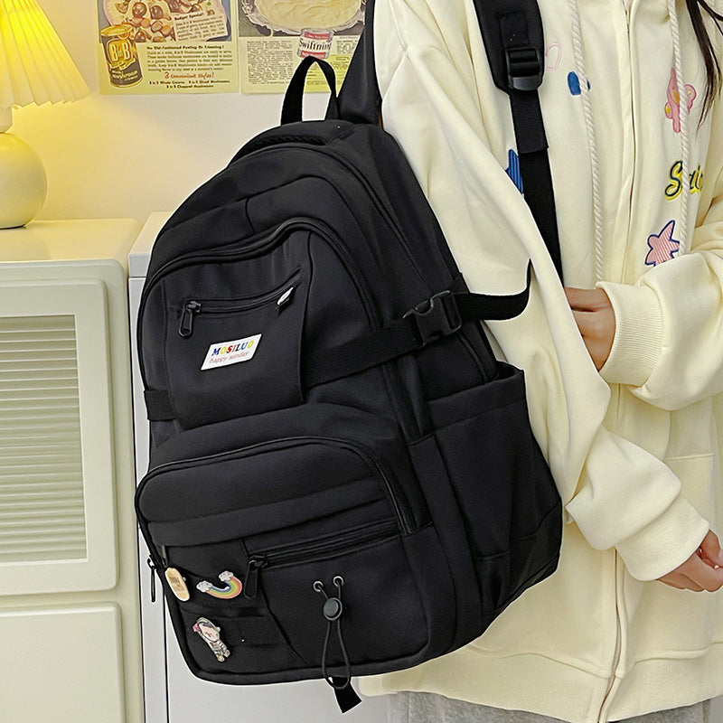 Fashion Color Contrast Large Capacity Travel Backpack