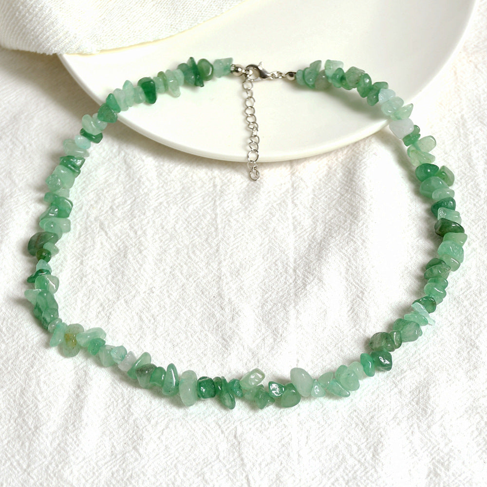 Vacation Style Color Crystal Necklace For Women