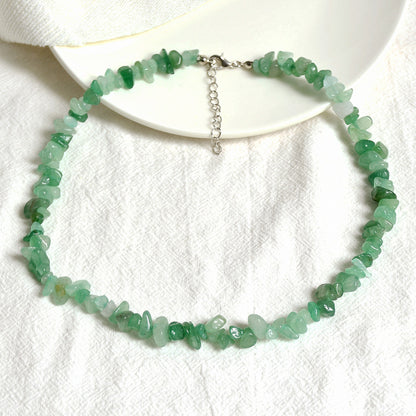Collar de cristal de colores estilo vacaciones para mujer